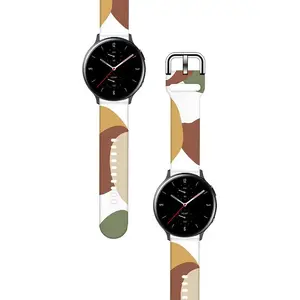 Hurtel replacement silicone strap for Samsung Galaxy Watch 46mm — camouflage pattern