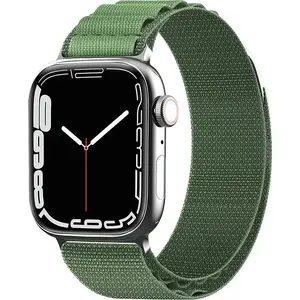 Ремешок Hurtel со стальной пряжкой для Apple Watch 38/40/41 мм — зелёный