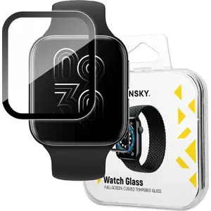 Гибридное защитное стекло Wozinsky для Oppo Watch 46 мм, черное