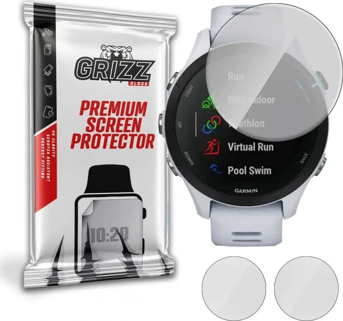 Ekrāna aizsargplēve GrizzGlass priekš Garmin Forerunner