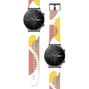Hurtel silicone strap for Huawei Watch GT2 Pro — camouflage pattern, replacement watch band