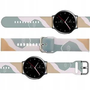 Replacement silicone watch strap Hurtel for Samsung Galaxy Watch 45/46/47 mm — pattern 17