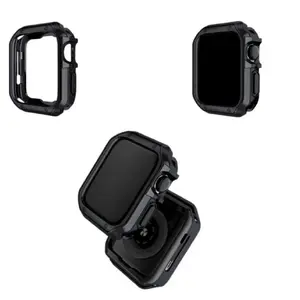 Watch case for Apple Watch 42 mm (Series 1/2/3) — Hurtel Soft Strong, black
