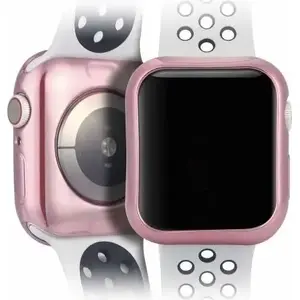 Protective elastic plating case for Apple Watch 4 44mm by dux ducis — 2 pieces, pink