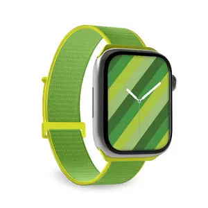 Ремешок SBS Mobile Case & Me CMAWATCHB40NGR — зелёный нейлон, запястье 110–130 мм, для смарт-часов