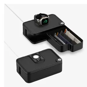 Пассивный держатель для смарт-часов Spigen S340 — настенный/настольный, чёрный