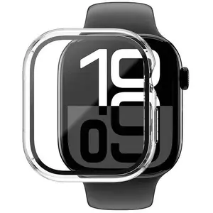 Aizsargvāciņš ar rūdītu stiklu Amazingthing Radix Glass priekš Apple Watch 46mm, caurspīdīgs