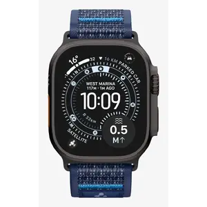 Siksniņa Spigen Athlex Air 2 Navy Fabric — viedpulkstenim, plaukstas apkārtmērs 155–245 mm