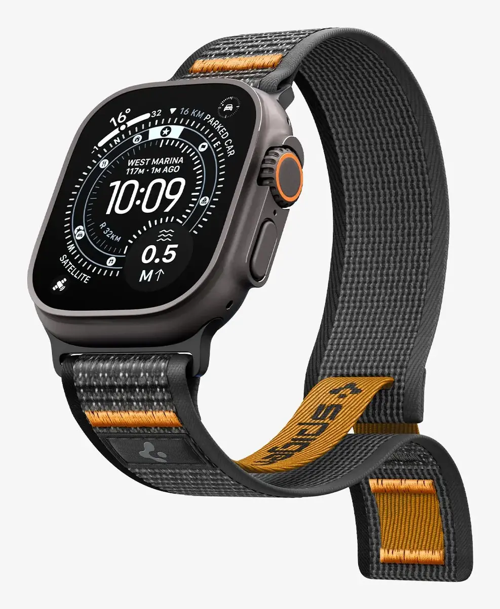 Siksniņa Spigen Athlex Air 2 — melna/oranža Photo 5