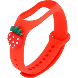 Детский фитнес-браслет OEM Smart Band M5/M6/M7 — красная (клубника)