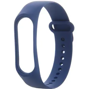 Силиконовый ремешок для Xiaomi Mi Band 5 / 6 от TelForceOne — тёмно-синий