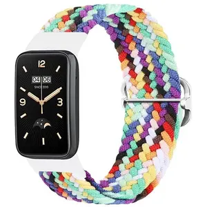 Woven Replacement Wristband for Mi Band 7 Pro / M7 Pro by M3, Rainbow (size 6)