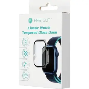 Защитный чехол с защитным стеклом Bestsuit Flexible для Apple Watch Ultra / Ultra 2 49 мм — прозрачный