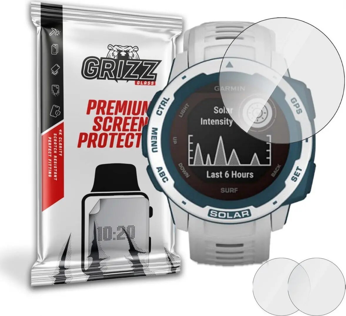 Ekrāna aizsargs GrizzGlass priekš Garmin Instinct