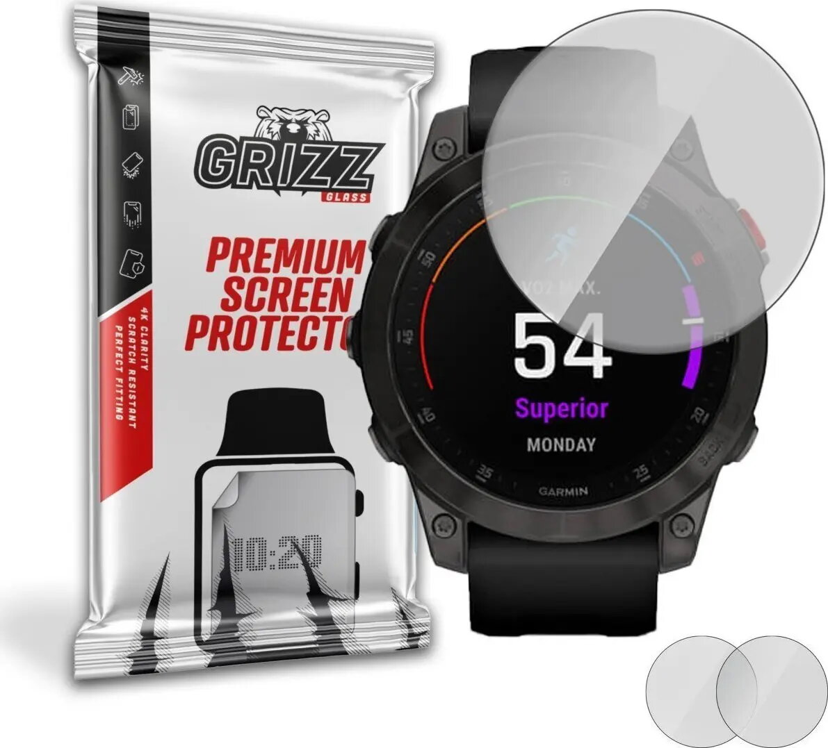 Matēta ekrāna aizsargplēve GrizzGlass priekš Garmin