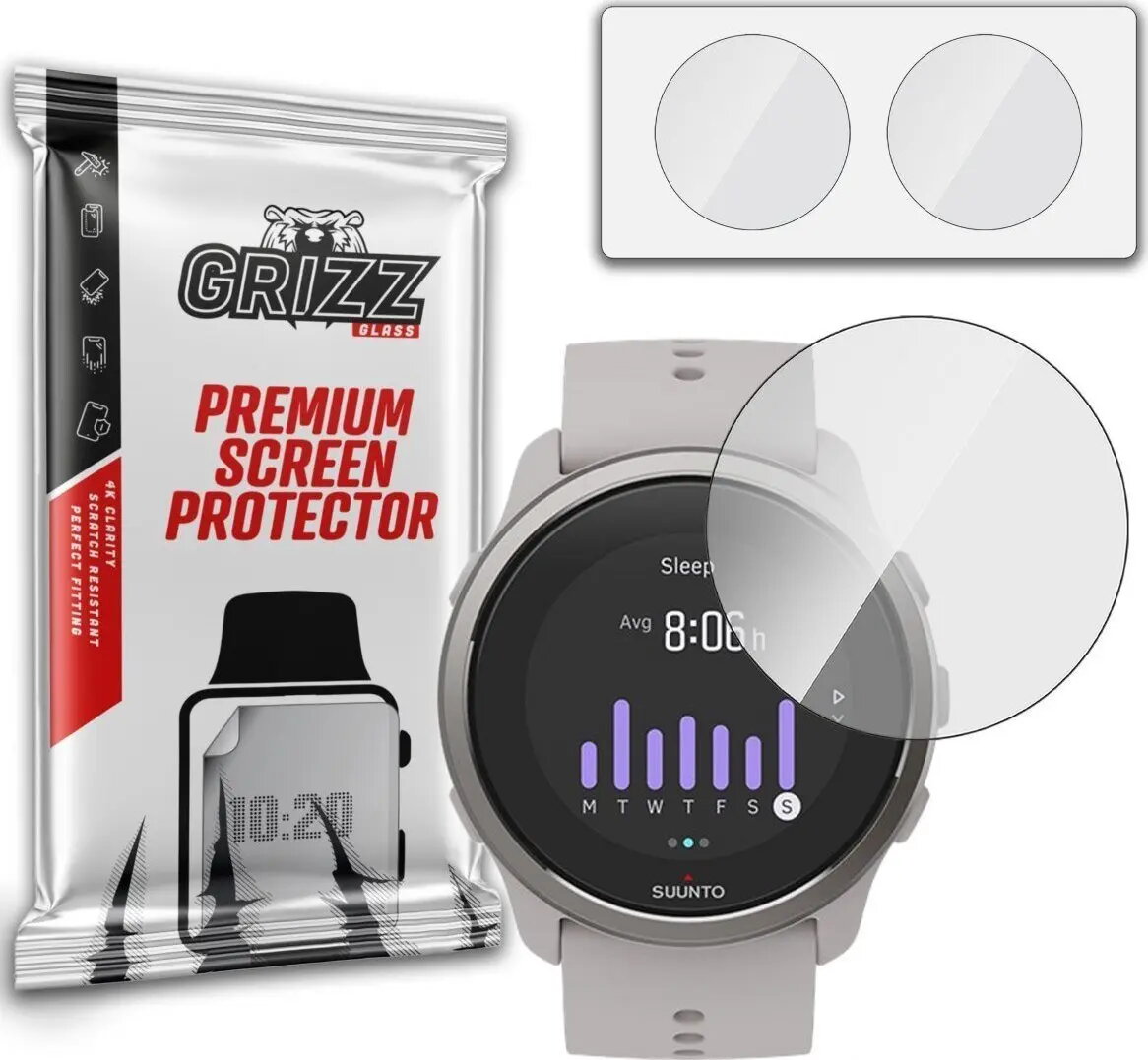 Hibrīda aizsargstikls GrizzGlass priekš Suunto 5