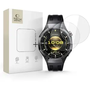 Rūdīta stikla ekrāna aizsargs Tech-Protect Glass Fit+ 2 gab. priekš Huawei Watch GT 6 Pro 46 mm, caurspīdīgs