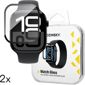 Wozinsky rūdīts stikls Full Glue ar melnu rāmi Apple Watch Series 10 46 mm (2 gab.)