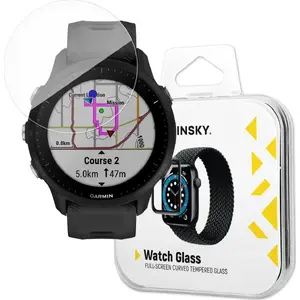 Wozinsky Adhesive Screen Protector for Garmin Forerunner 165 — Full Glue, Pack of 2