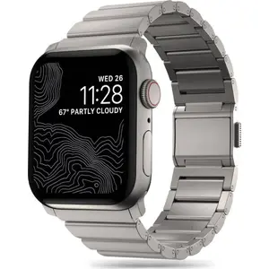Siksniņa Tech-Protect SteelBand priekš Apple Watch (42/44/45/49 mm) titāna apdare, saderīga ar Series 4–9, SE, Ultra 1–2