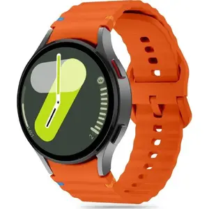 Силиконовый спортивный чехол Tech-Protect для Samsung Galaxy Watch 4/5/5 Pro/6/7/FE — оранжевый