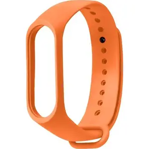 Силиконовый ремешок для Xiaomi Mi Band 5/6 от Hurtel — оранжевый