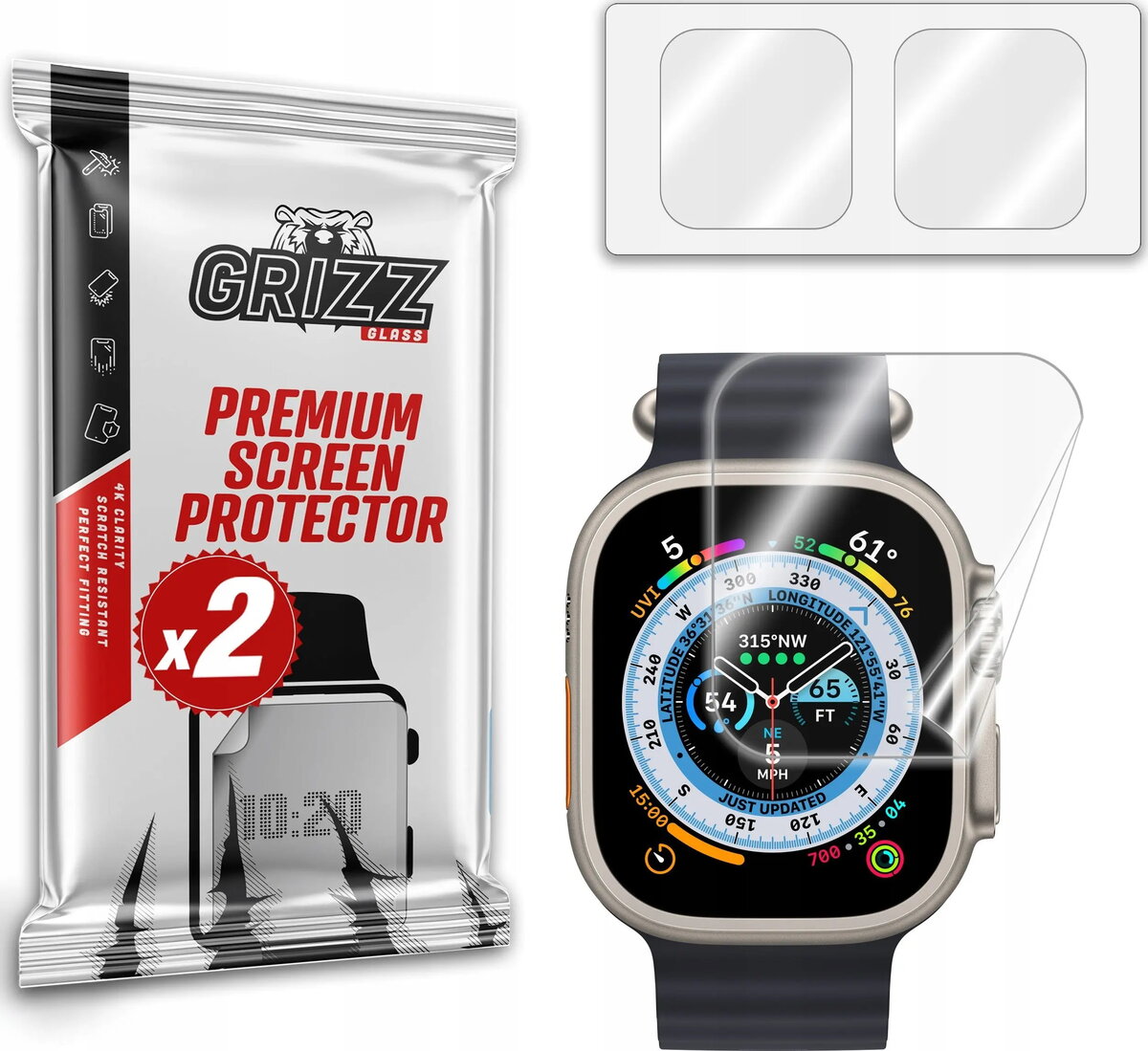 Aizsargplēve GrizzGlass Grizz CeramicFilm priekš Apple