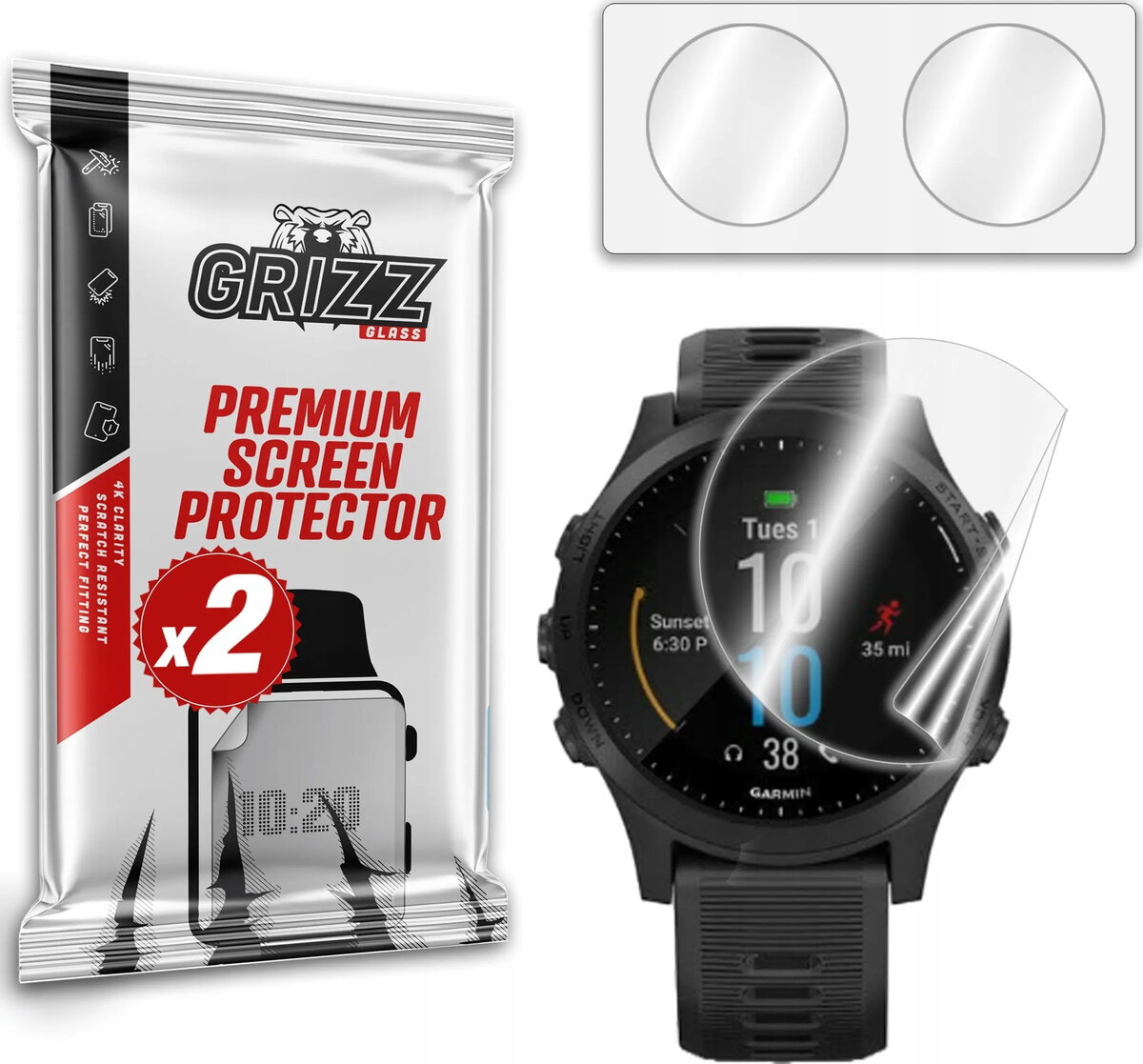 Ekrāna aizsargplēve GrizzGlass CeramicFilm priekš Garmin