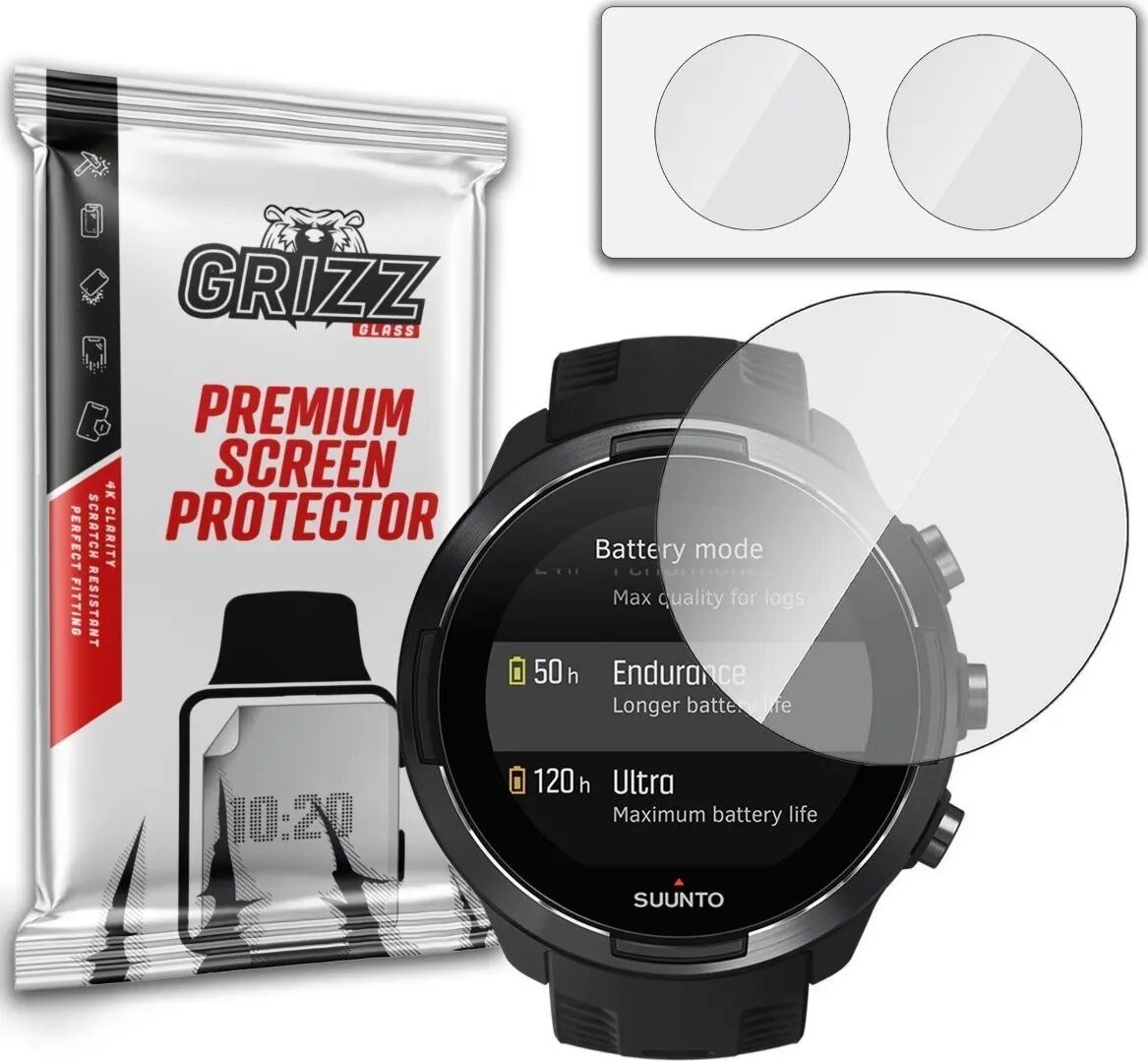 Hibrīdais stikls GrizzGlass priekš Suunto 9