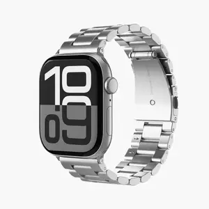 Ремешок vonmählen Link Bracelet 2 для смарт‑часов, серебристая нержавеющая сталь, 44–49 мм