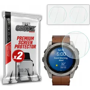 Защитное стекло GrizzGlass HybridGlass для Garmin Fenix 8 51 мм — гибридное закалённое стекло