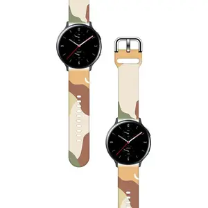 Hurtel silicone strap for Samsung Galaxy Watch 42mm — camouflage pattern, bracelet-style replacement band