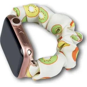 Hurtel auduma elastīgs siksniņa pulkstenim Watch 7/6/5/4/3/2/SE (41/40/38 mm) — kiwi