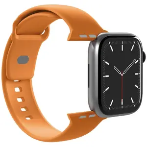 Силиконовый ремешок PURO для Apple Watch 44 / 45 / 46 / 49 мм — оранжевый