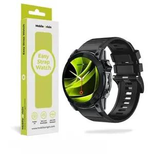 Silicone Watch Strap 20mm by MOBILE ORIGIN — Easy Strap, Black