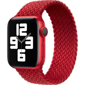 Ремешок Apple Braided Solo Loop для Apple Watch 45 мм, размер 5, красный (оригинал)