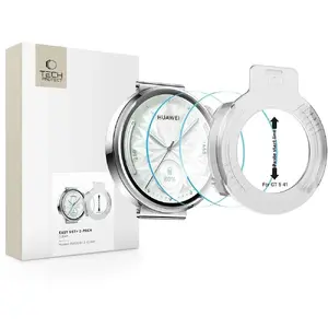 Tempered Glass Screen Protector Tech-Protect Easy Set+ 2-Pack for Huawei Watch GT 5 (41 mm) Clear