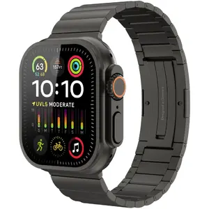 Браслет Link Bracelet Pro Titanium One Size — чёрный, подходит для 42/44/45/46/49 мм