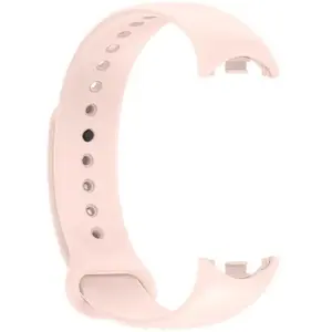 Silicone Replacement Strap for Mi Band 9 / M9 / 8 / M8 by Hello Case, Light Pink