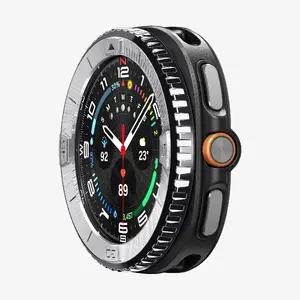 Чехол для смарт-часов Spigen Bezel Tune Watch 8 Classic 46 мм, серебристый