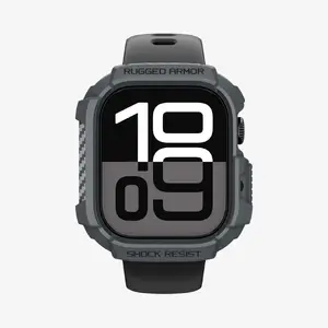 Maciņš Apple Watch 10/11 (46 mm) — Spigen Rugged Armor 2, tumši pelēks