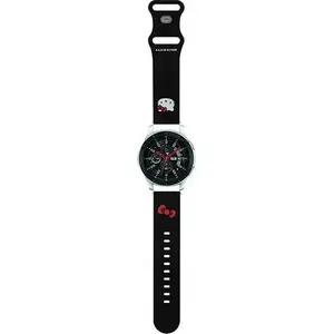 Силиконовый ремешок для часов Sourcing Hello Kitty Universal HKUWLSCHBLK 22 мм, черная голова Китти
