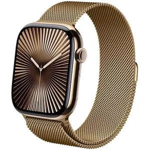 Stainless steel strap for Apple Watch 44/45/46/49 mm — Crong Milano Steel (rose gold)