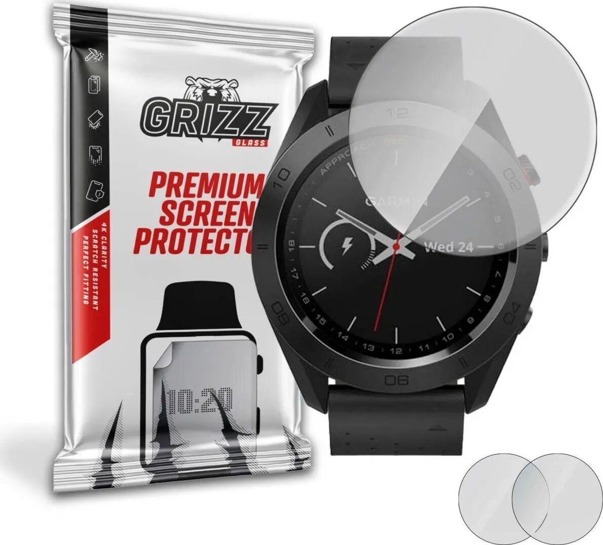 Matēta aizsargplēve GrizzGlass priekš Garmin S60