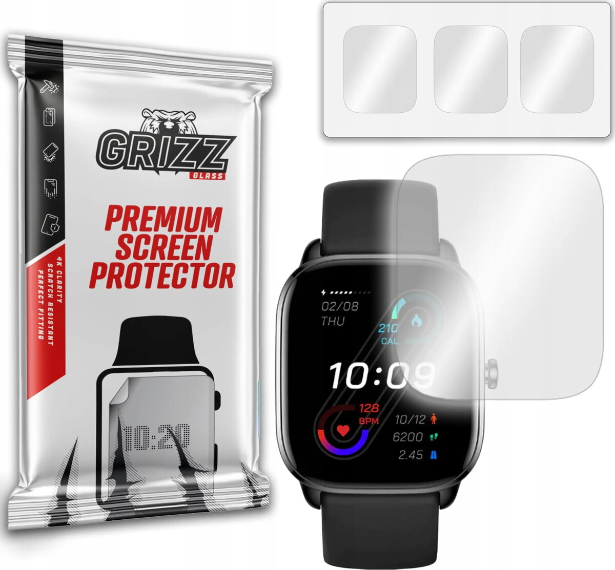 Aizsargplēve GrizzGlass hydrogeliska Amazfit GTS 4