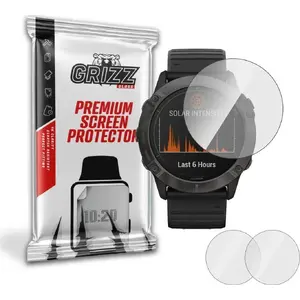Гибридное защитное стекло GrizzGlass для Garmin Fenix 6X / 6X Pro (GRZ906)