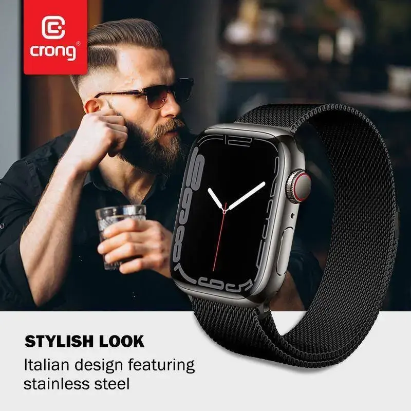 Crong Milano Steel nerūsējošā siksniņa Apple Watch Photo 10