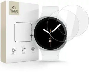 Tempered Screen Protector Spigen Glass Fit+ for Samsung Galaxy Watch 8 40 mm — 2-pack, clear
