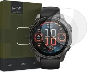 Kaldēts aizsargstikls Hofi Glass Pro+ 2 gab. priekš Garmin Fenix 8 (47 mm), caurspīdīgs