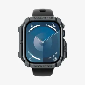 Aizsargs Spigen Rugged Armor viedpulkstenim tumši pelēks — izmēri 46.2×43.4×11.9 mm